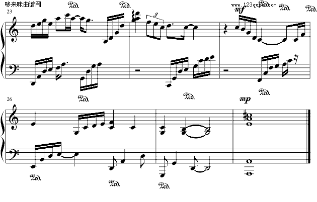 我最闪亮（2007快乐男生主题曲）钢琴曲谱（图3）