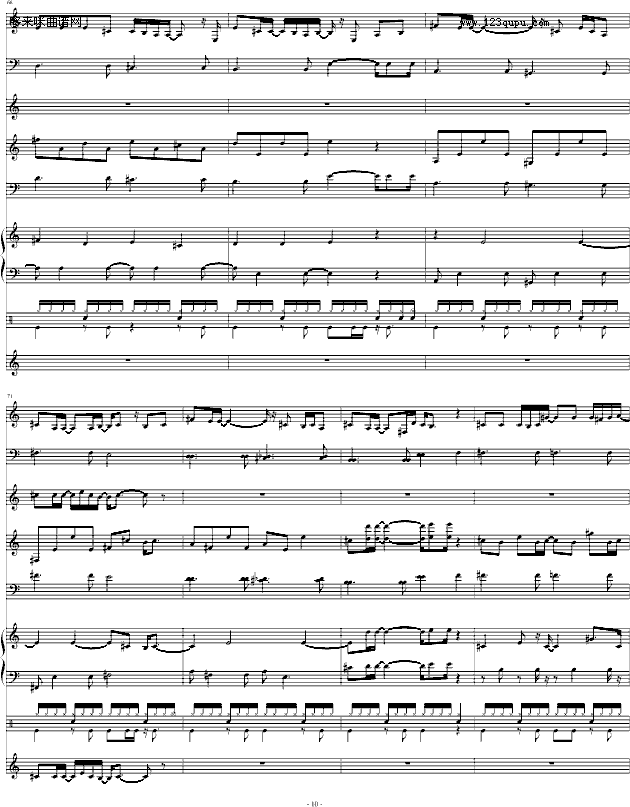 半岛铁盒-总谱-周杰伦钢琴曲谱（图10）