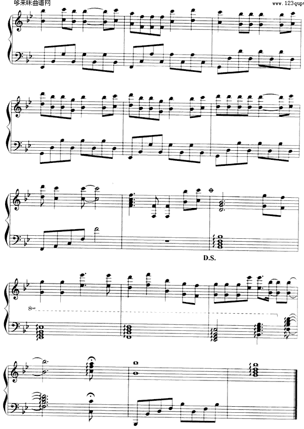 痴心绝对钢琴曲谱（图3）