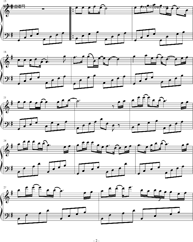 该死的温柔-马天宇钢琴曲谱（图2）