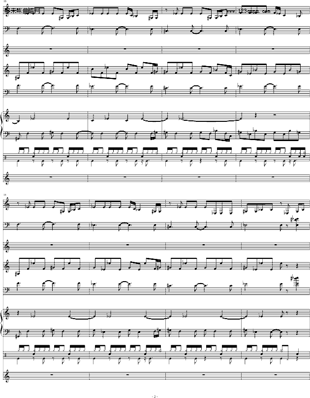 半岛铁盒-总谱-周杰伦钢琴曲谱（图2）