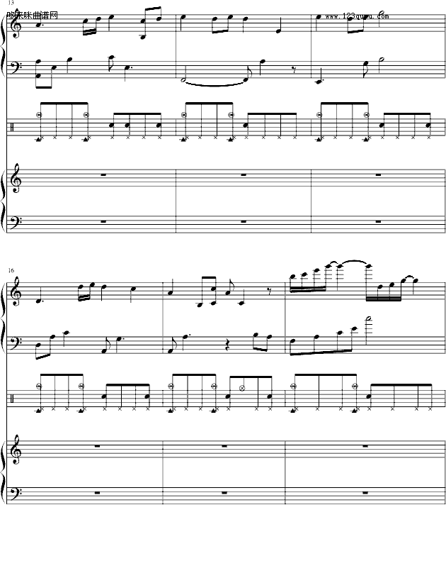 大头贴-周杰伦钢琴曲谱（图3）