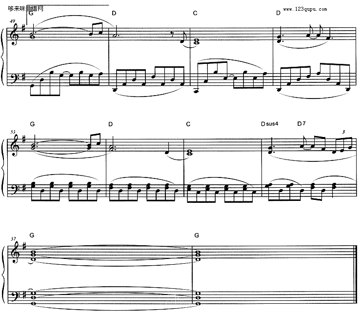 开不了口 (周杰伦)钢琴曲谱（图3）