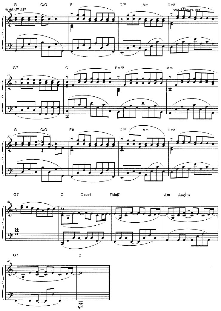 安静 (周杰伦)钢琴曲谱（图3）