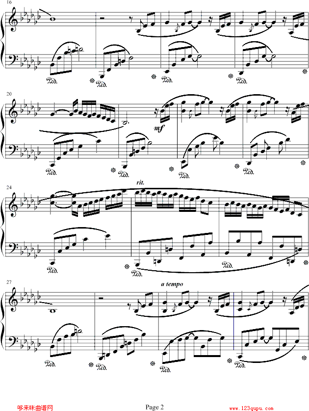 海边冥想-兰田日暖钢琴曲谱（图2）