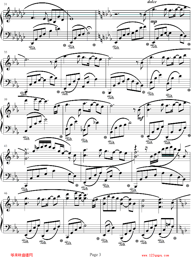 海边冥想-兰田日暖钢琴曲谱（图3）