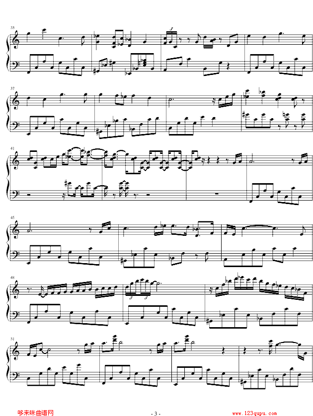 雾之都-大航海II经典插曲-游戏钢琴曲谱（图3）
