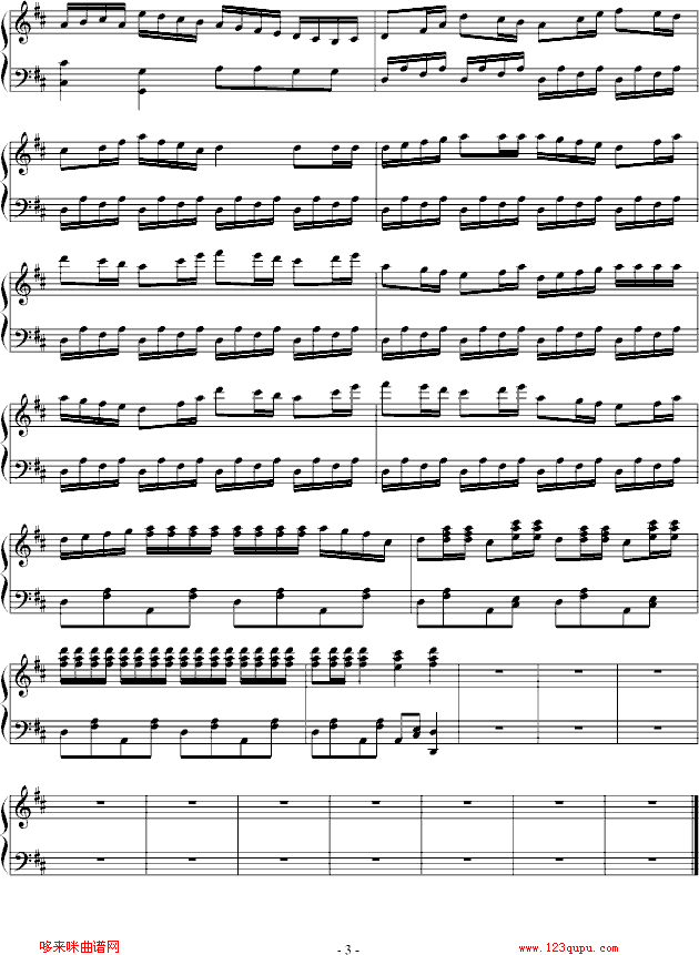 舞步-窨樂寶寶钢琴曲谱（图3）