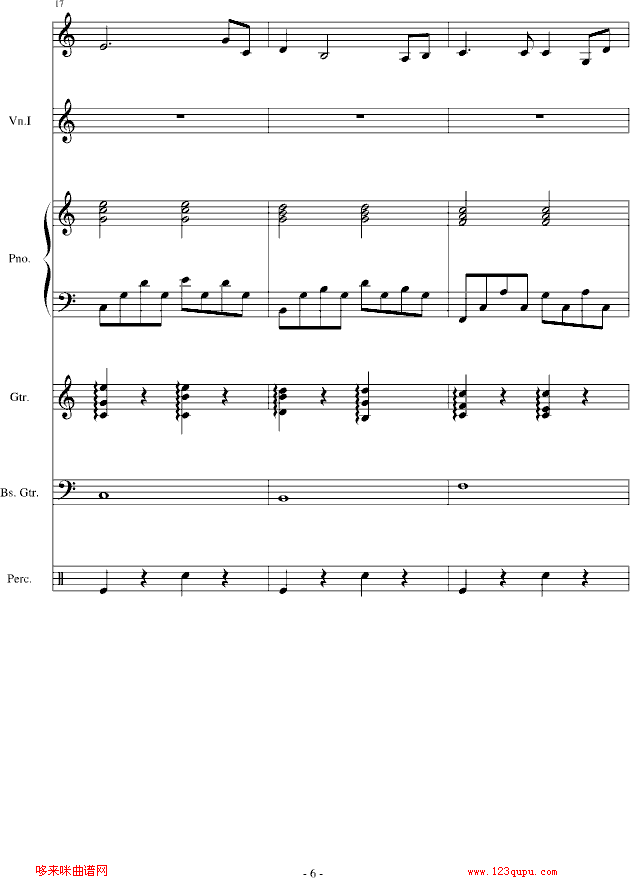 梦想之舟-陈干钢琴曲谱（图6）