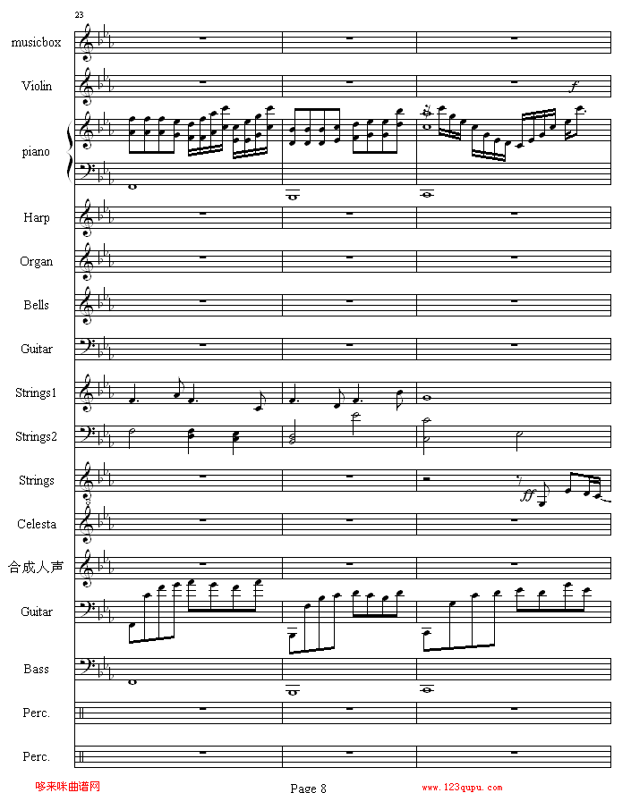 流莺的归属-哈迪钢琴曲谱（图8）