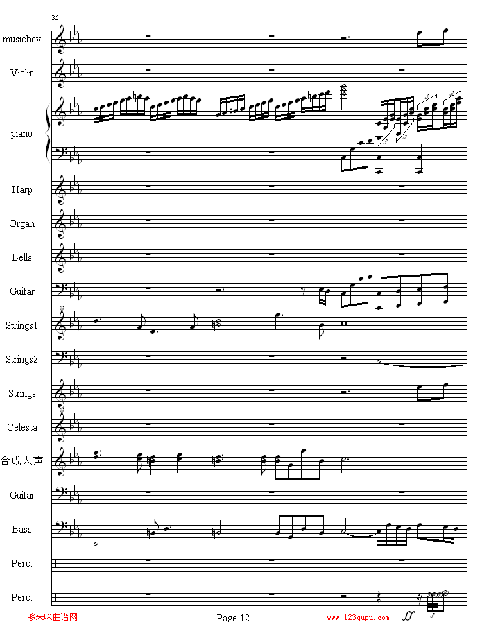 流莺的归属-哈迪钢琴曲谱（图12）