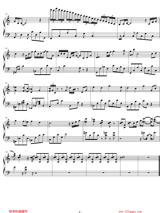 雾之都-大航海II经典插曲-游戏钢琴曲谱（图4）