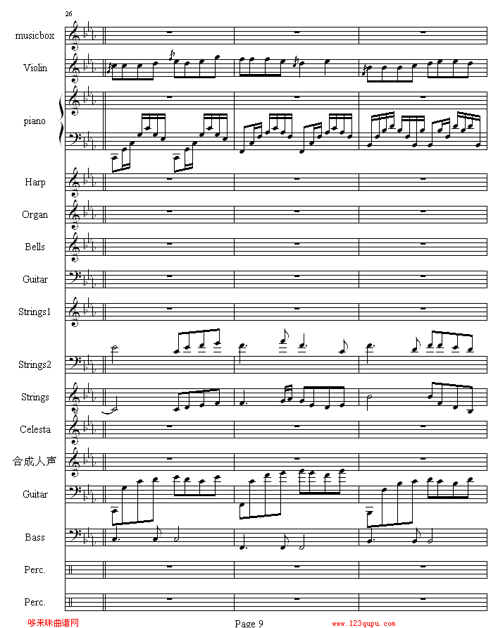 流莺的归属-哈迪钢琴曲谱（图9）