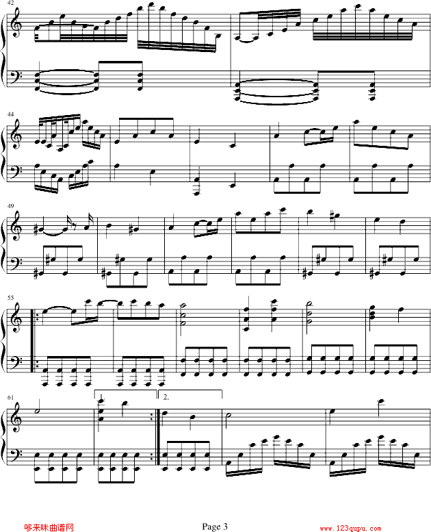 chariot-miyu.u钢琴曲谱（图3）