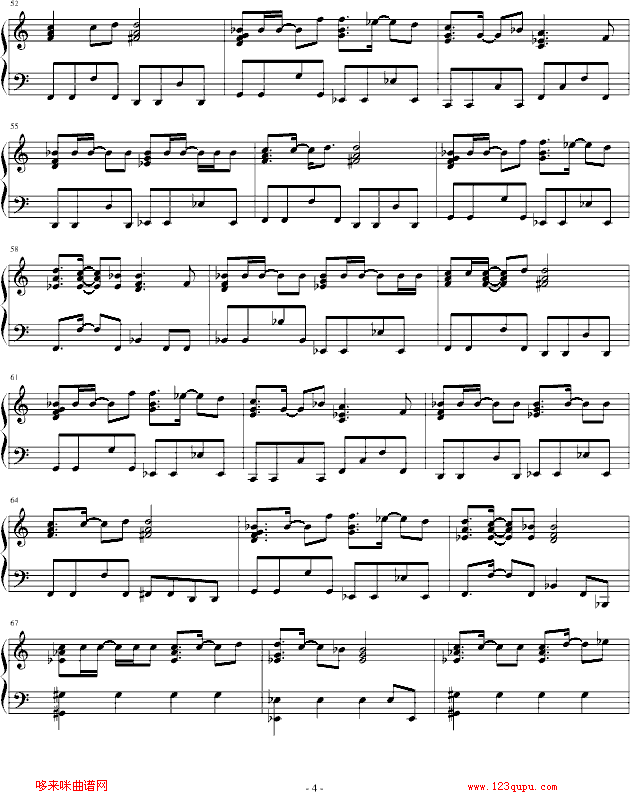 世上唯一的花-女子十二乐坊钢琴曲谱（图4）