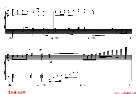 死了都要爱-伴奏-信乐团钢琴曲谱（图4）