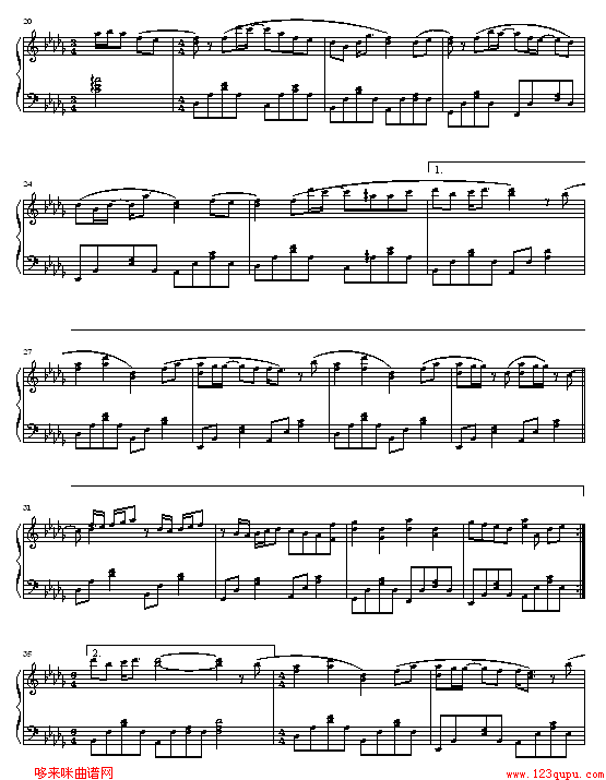 幼稚园-Twins钢琴曲谱（图2）
