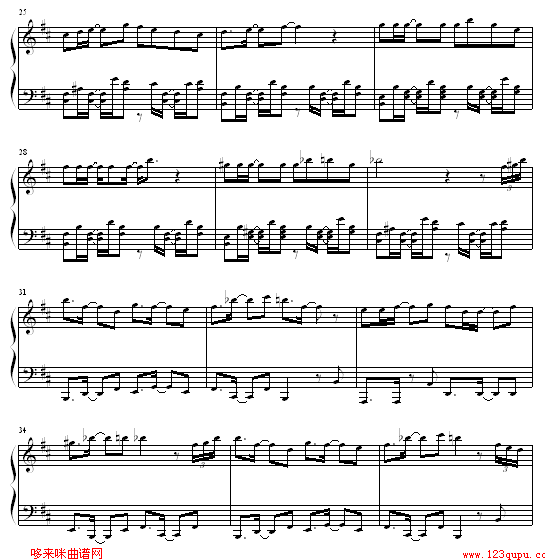 森巴皇后-Twins钢琴曲谱（图3）