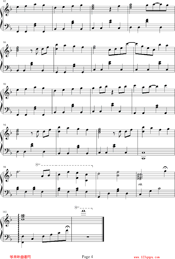 9A1F-2R钢琴曲谱（图4）