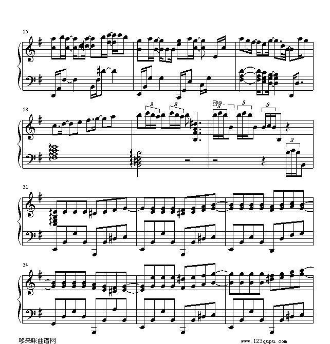 southren all stars-S.H.E钢琴曲谱（图3）