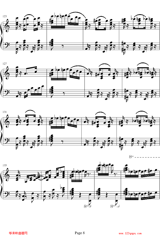 致爱丽丝-新版-其他侠名钢琴曲谱（图8）