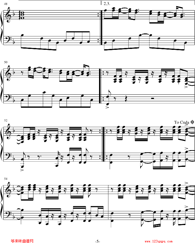 Swept Away-雅尼钢琴曲谱（图5）