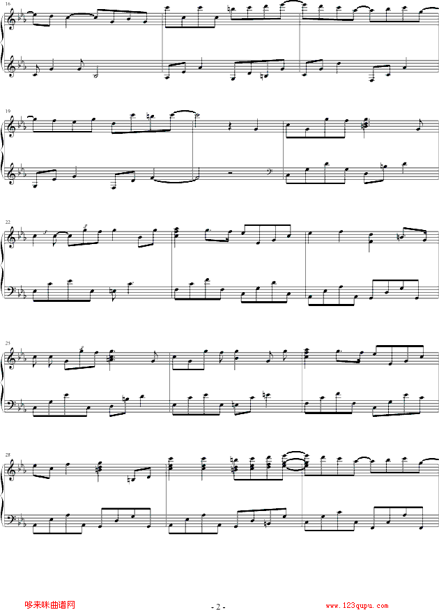 when the love falls-Yiruma钢琴曲谱（图2）
