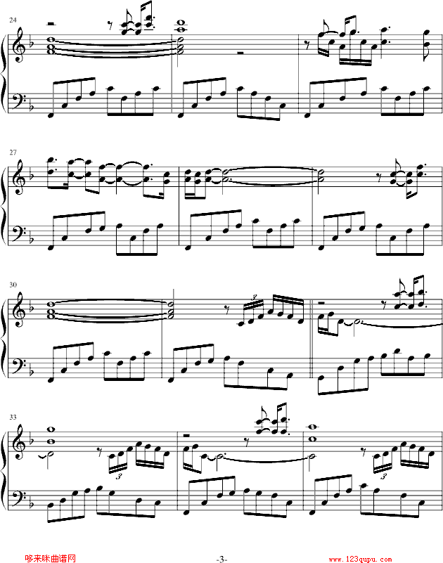 Swept Away-雅尼钢琴曲谱（图3）
