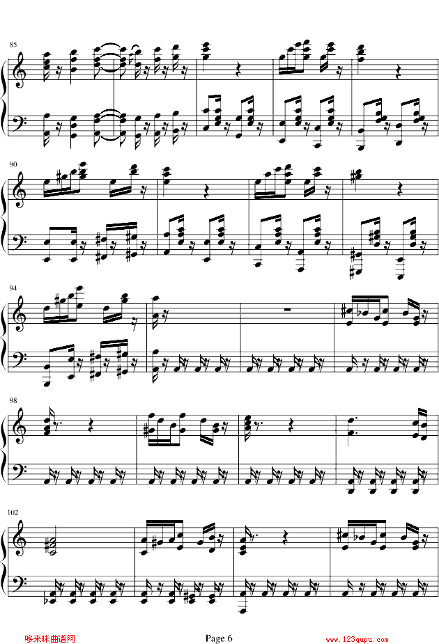 致爱丽丝-新版-其他侠名钢琴曲谱（图6）