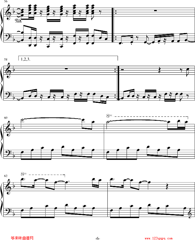 Swept Away-雅尼钢琴曲谱（图6）