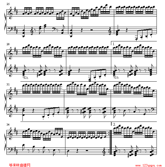 珊瑚舞钢琴曲谱（图3）