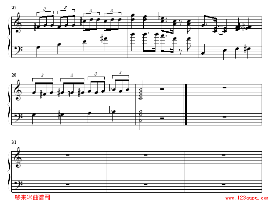 雪人兄弟钢琴曲谱（图3）