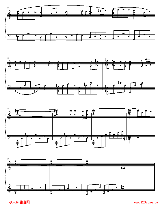 千与千寻主题曲-千与千寻钢琴曲谱（图3）