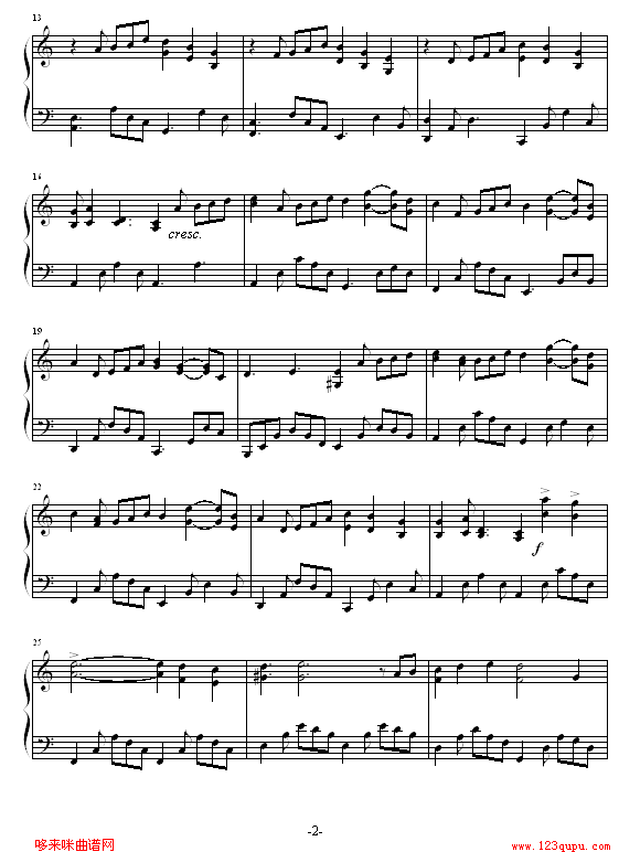 冰莲-韩剧《宫》配乐-韩日剧钢琴曲谱（图2）