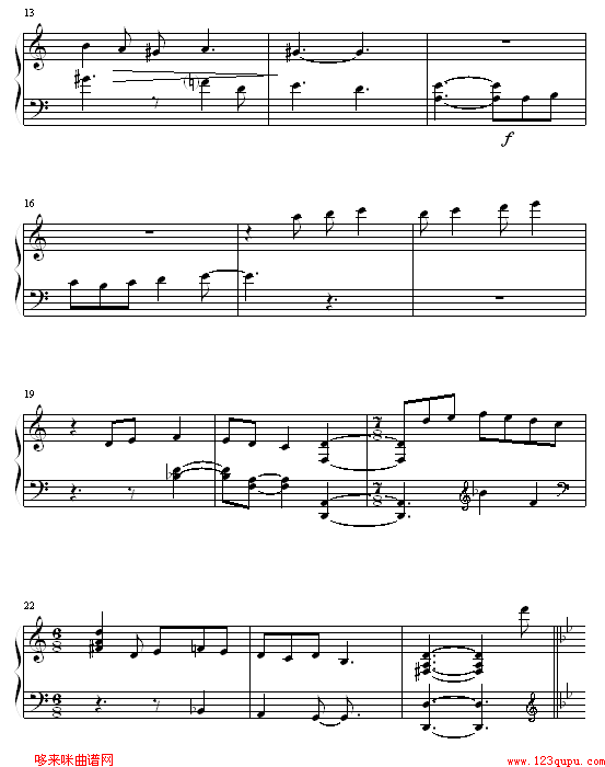 僵尸新娘钢琴曲谱（图2）