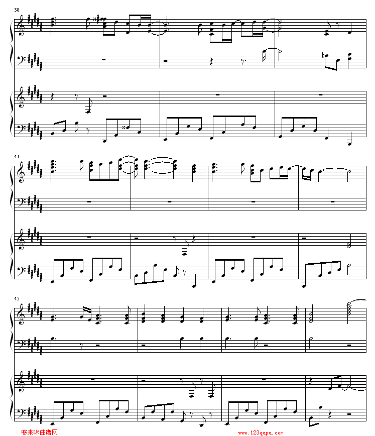 君が望む永远钢琴曲谱（图5）