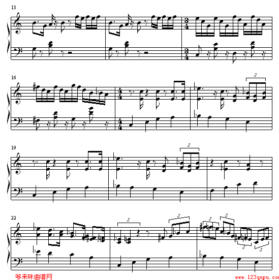 雪人兄弟钢琴曲谱（图2）