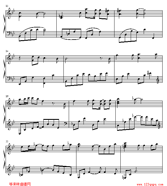 第一次-冬季恋歌钢琴曲谱（图2）