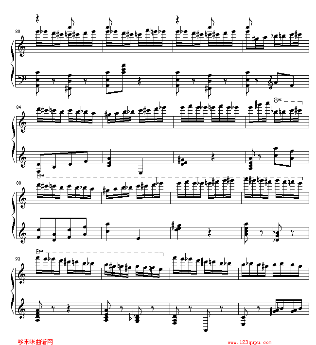 野蜂飞舞-海上钢琴师钢琴曲谱（图6）