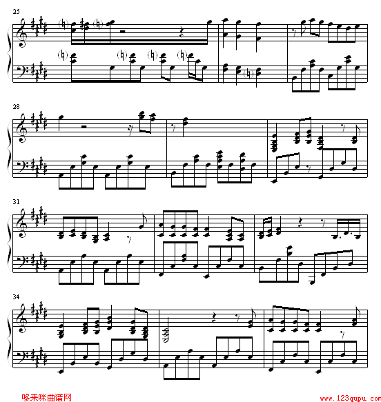 melodies of lifes-最终幻想钢琴曲谱（图3）