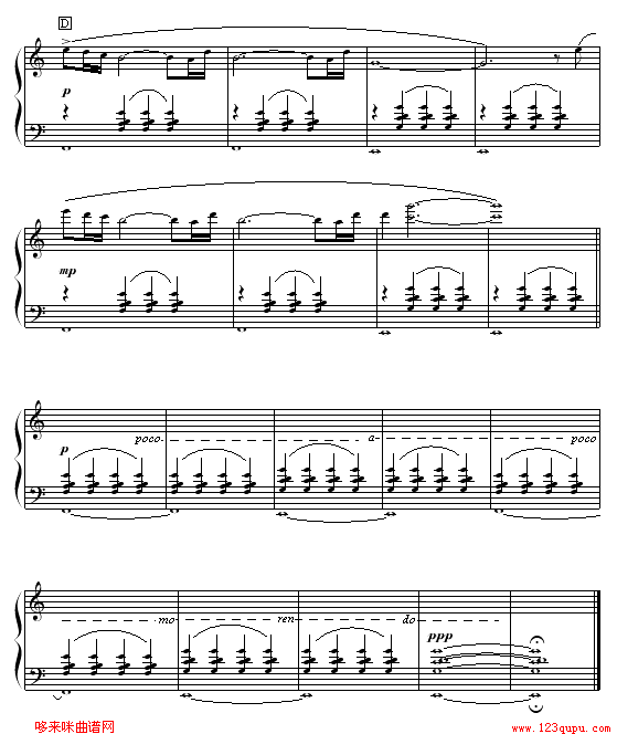 A Summers Day-久石让钢琴曲谱（图3）
