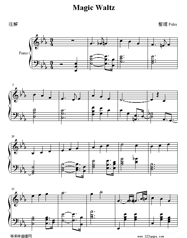 Magic Walt-海上钢琴师钢琴曲谱（图1）