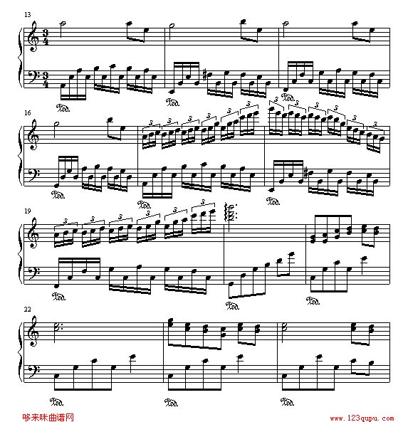 渡情-新白娘子传奇钢琴曲谱（图2）