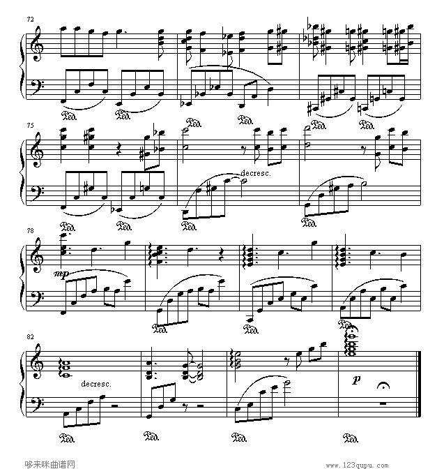 千与千寻片首曲-千与千寻钢琴曲谱（图6）