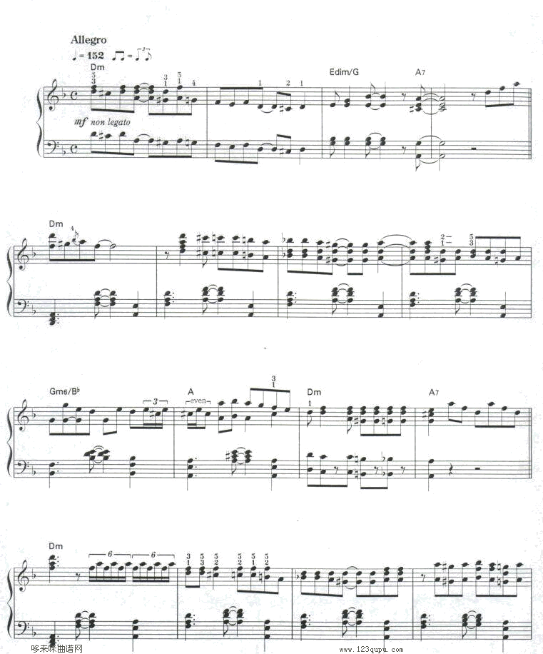 The Crave-海上钢琴师钢琴曲谱（图1）