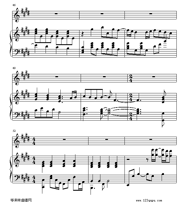 最终幻想主题曲-游戏钢琴曲谱（图6）