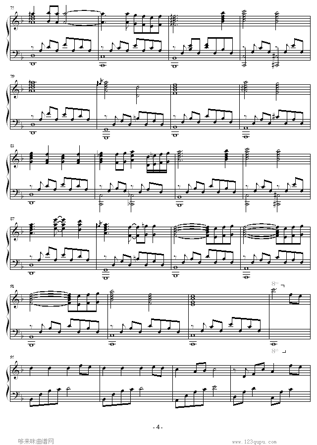 Michiyuki-尾浦游纪钢琴曲谱（图4）