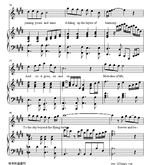 最终幻想主题曲-游戏钢琴曲谱（图5）