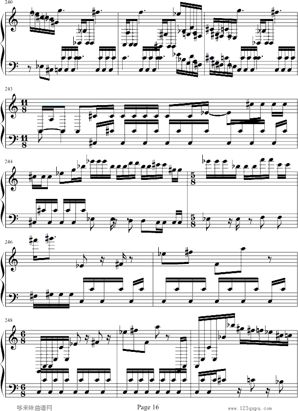 魂斗罗-韦昌宜版-游戏钢琴曲谱（图12）