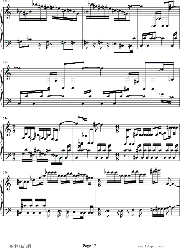 魂斗罗-韦昌宜版-游戏钢琴曲谱（图17）